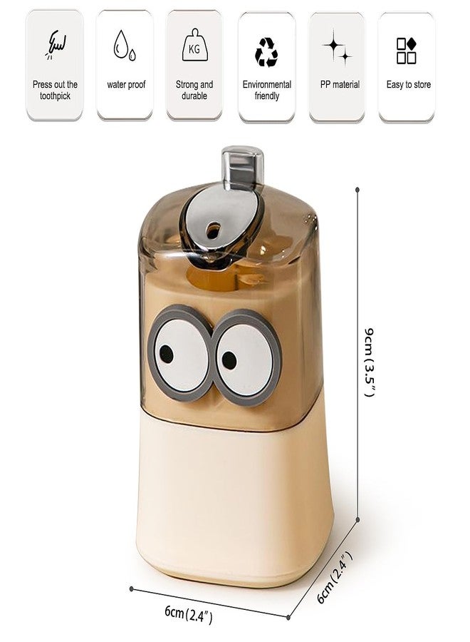 PEFWO Toothpick Holder, Toothpick Dispenser, Pop-up Automatic Toothpick Dispenser, Automatic Toothpick Dispenser for Kitchen, Restaurant, Hotel(Big Eyes) - Image 5