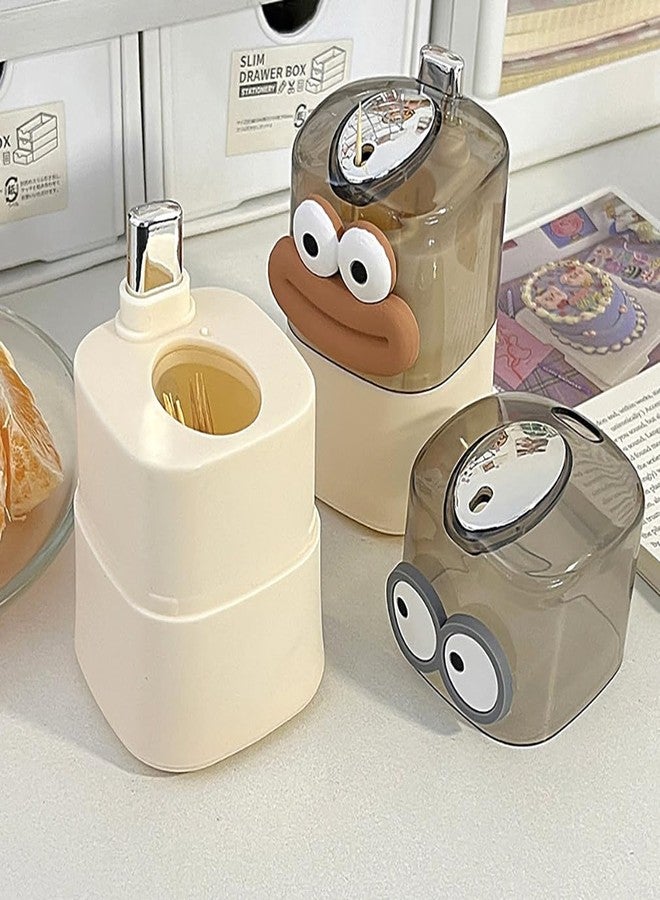 PEFWO Toothpick Holder, Toothpick Dispenser, Pop-up Automatic Toothpick Dispenser, Automatic Toothpick Dispenser for Kitchen, Restaurant, Hotel(Big Eyes) - Image 4