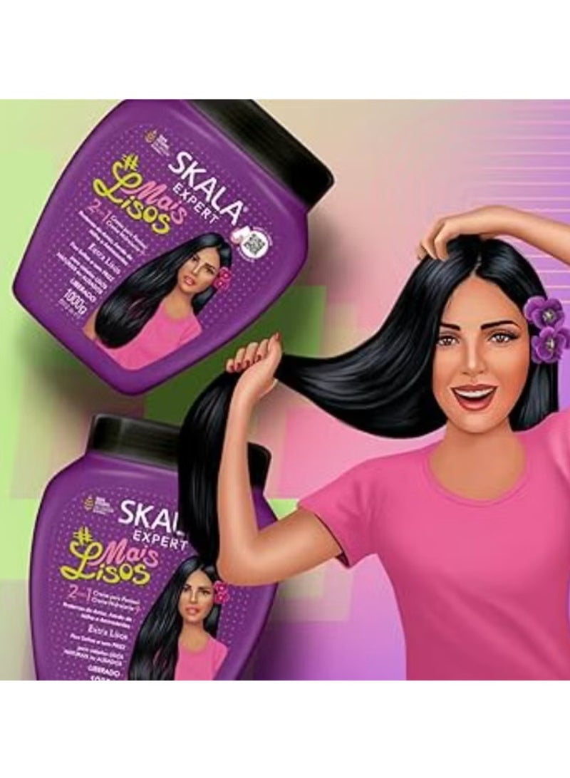 سكالا كريم علاج الشعر سكالا مايس ليسوس – 1 كجم – ترطيب عميق، مكافحة التجعد، إصلاح ولمعان – عناية نباتية - Image 2