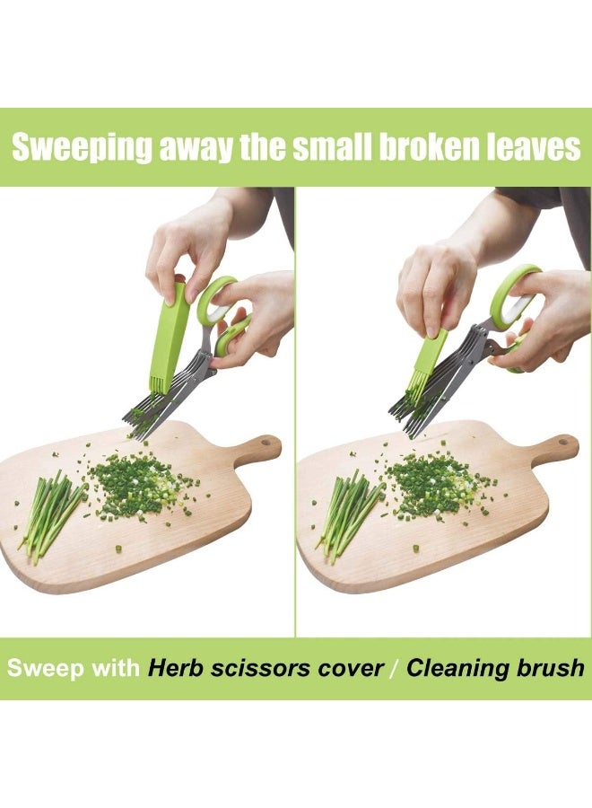 TTSAM Herb Cutter Scissors 5 Blade Scissors Kitchen Multipurpose Cutting Shear with 5 Stainless Steel Blades & Safety - Image 3