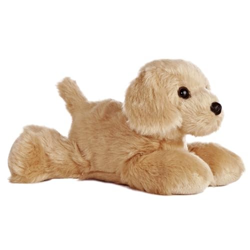 Aurora Adorable Mini Flopsie Golden Stuffed Animal Mini Companions Ready for Playful Adventures for Kids All Ages Toddlers Adults and Families Brown 8 Inches - Image 1