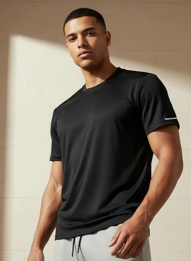 سبلاش فيڤ Men Regular Fit Crew Neck Short Sleeve Printed T-shirt