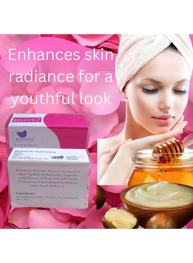 BOTANTICA Rose Petals Luxury Handcrafted Soap, 120g, Cleans and Clears, All Skin Types - Image 3