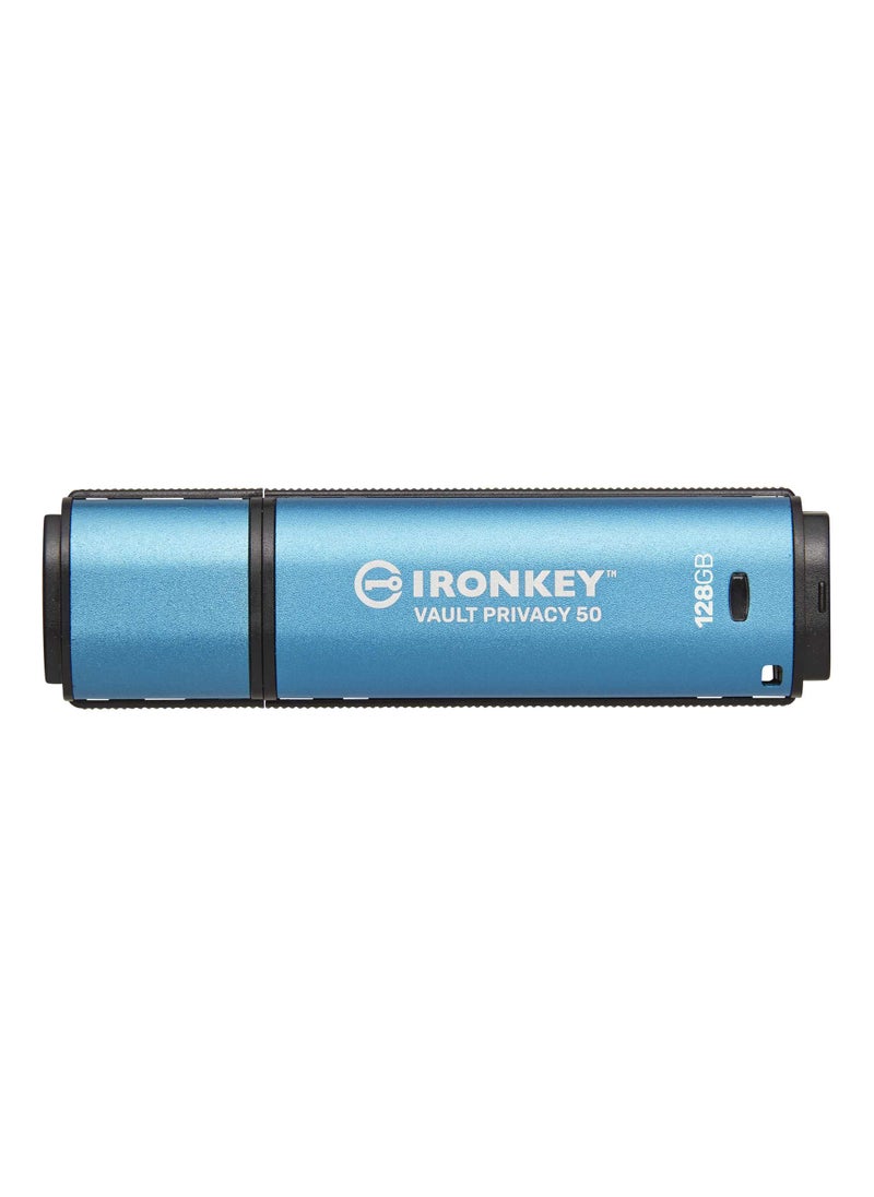 Kingston Kingston IronKey Vault Privacy 50 128GB Encrypted USB | FIPS 197 | AES-256bit | BadUSB Attack Protection | Multi-Password Options | IKVP50/128GB  - Image 1