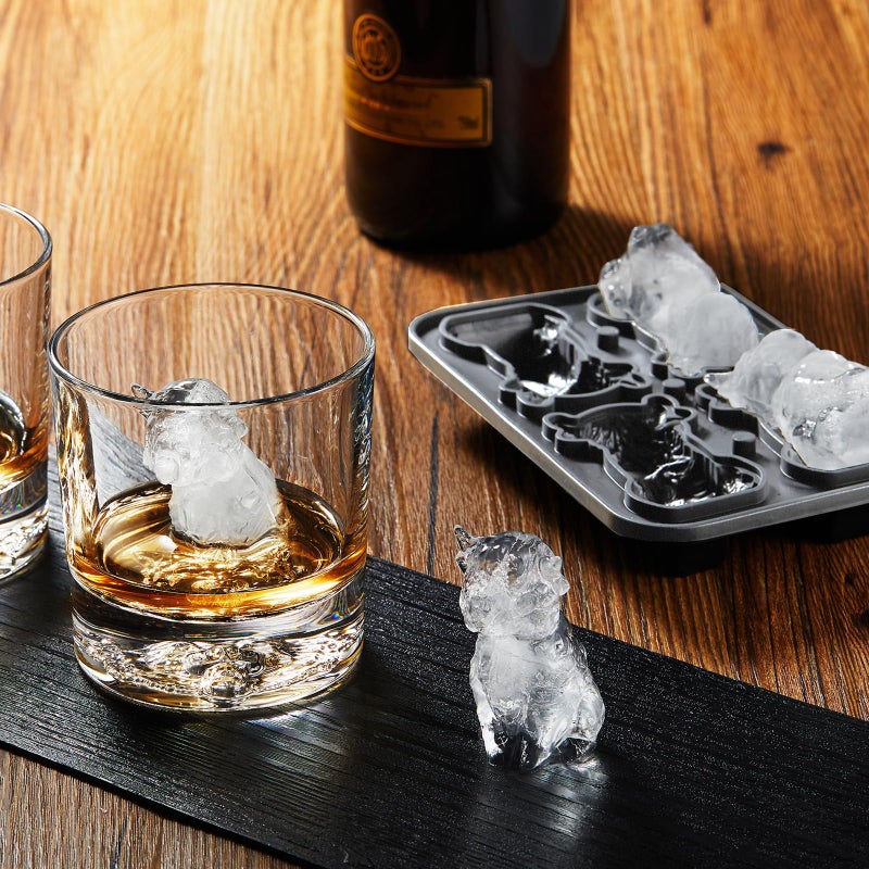 Nax Caki 3D Highland Cow Ice Cube Tray, Large Silicone Fun Shapes Ice Cube Mold for Whiskey,Cocktails, Bourbon, Cute Highland Cow Gifts for Holiday Stocking Stuffers - Image 2