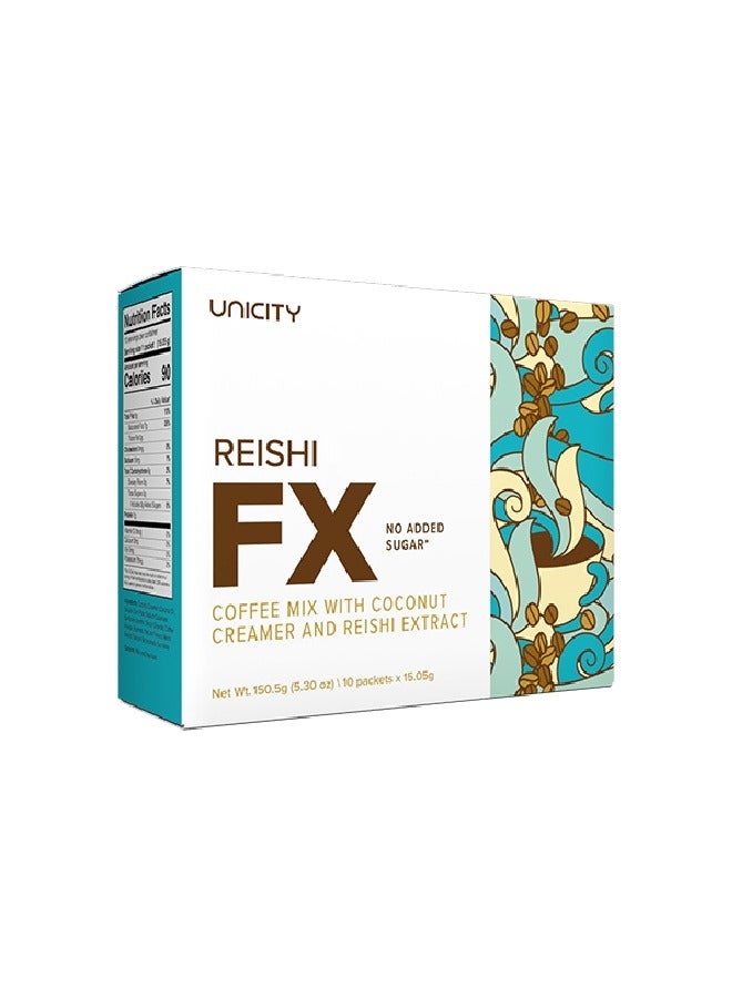 Unicity Reishi FX Coffee Mix 10 Packets 15.05 Gram each - Image 1