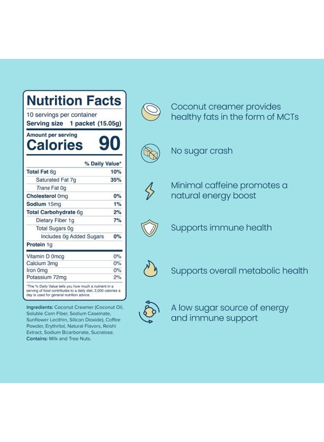 Unicity Reishi FX Coffee Mix 10 Packets 15.05 Gram each - Image 2