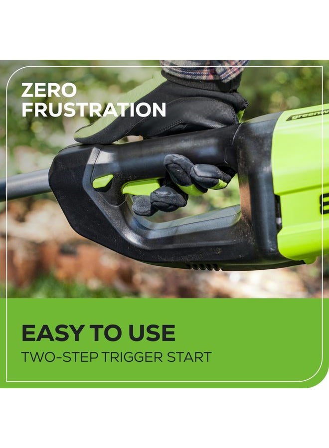 Greenworks 80V 10" Cordless Polesaw (Great For Pruning and Trimming Branches / 75+ Compatible Tools), 2.0Ah Battery and Charger Included - Image 5
