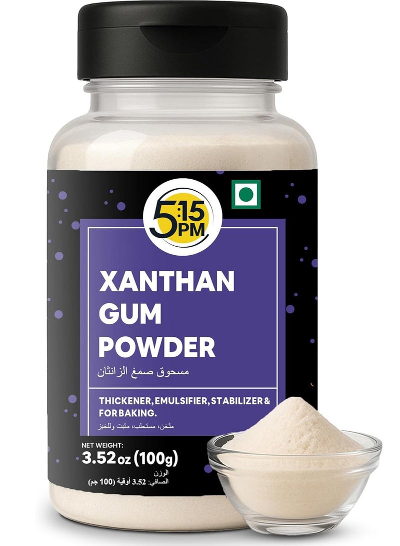 5:15PM Xanthan Gum Powder 100g | Xanthan Gum Powder for Cooking & Baking | Xanthan Powder for food Emulsifier, Stabilizer & Thickener - Image 1
