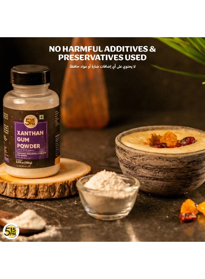 5:15PM Xanthan Gum Powder 100g | Xanthan Gum Powder for Cooking & Baking | Xanthan Powder for food Emulsifier, Stabilizer & Thickener - Image 3