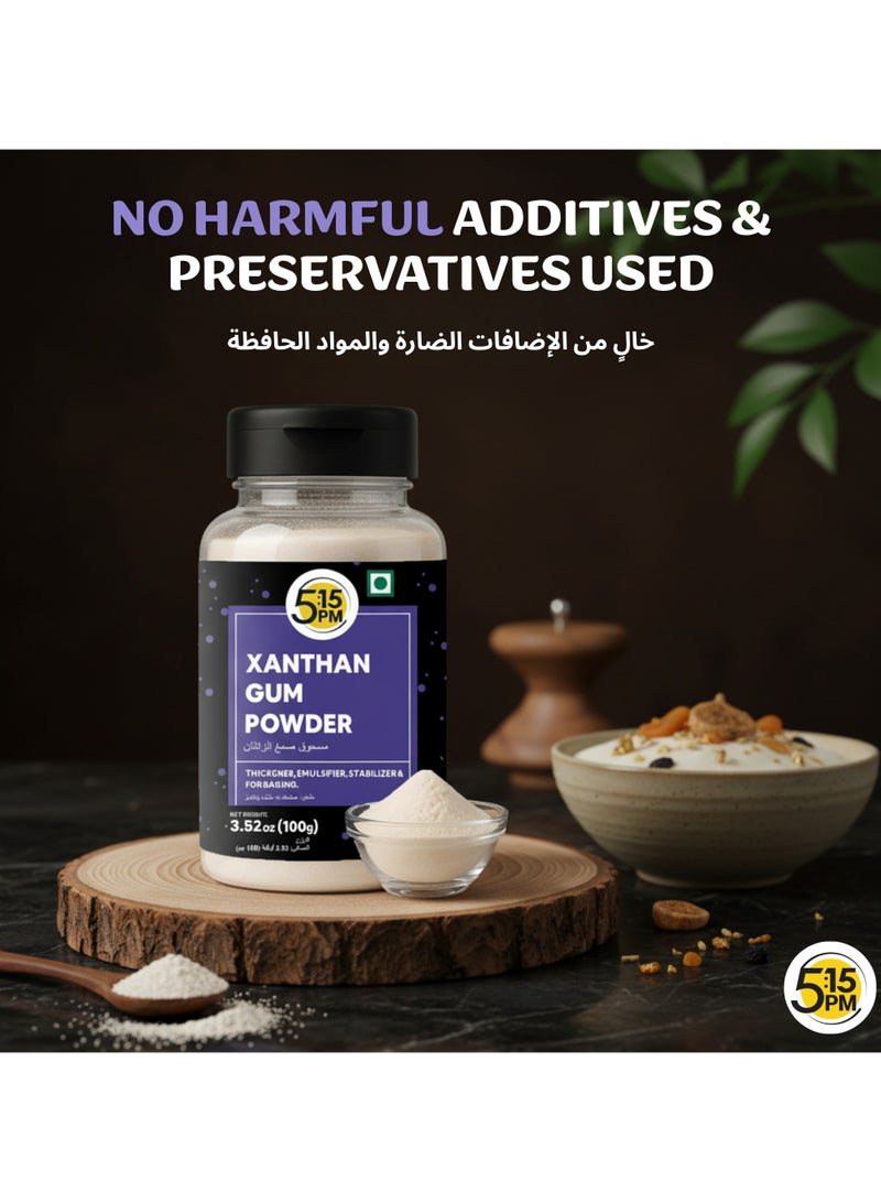 5:15PM Xanthan Gum Powder 100g | Xanthan Gum Powder for Cooking & Baking | Xanthan Powder for food Emulsifier, Stabilizer & Thickener - Image 3