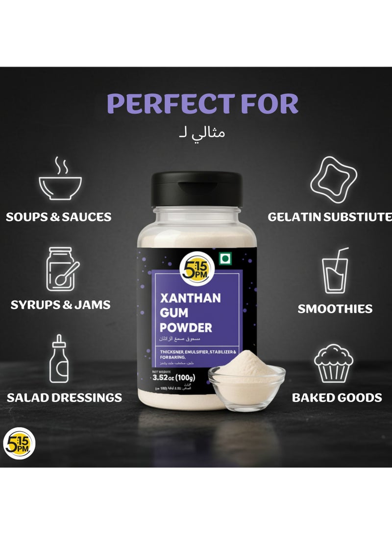 5:15PM Xanthan Gum Powder 100g | Xanthan Gum Powder for Cooking & Baking | Xanthan Powder for food Emulsifier, Stabilizer & Thickener - Image 4