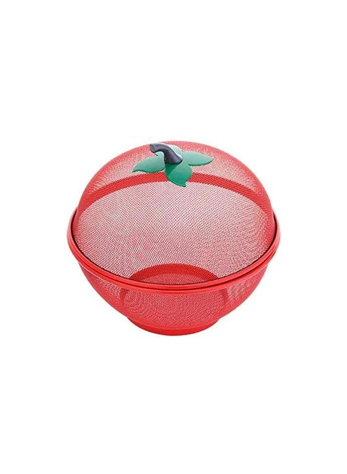 Mesh Fruit Basket Apple Shaped Metal Wire Mesh Holder Covered Fruit Bowl for Kitchen Counter Fruits Storage Drain Basket Strainers for Fruits and Vegetables Collection Basket for Fruits and Vegetables  - Image 4