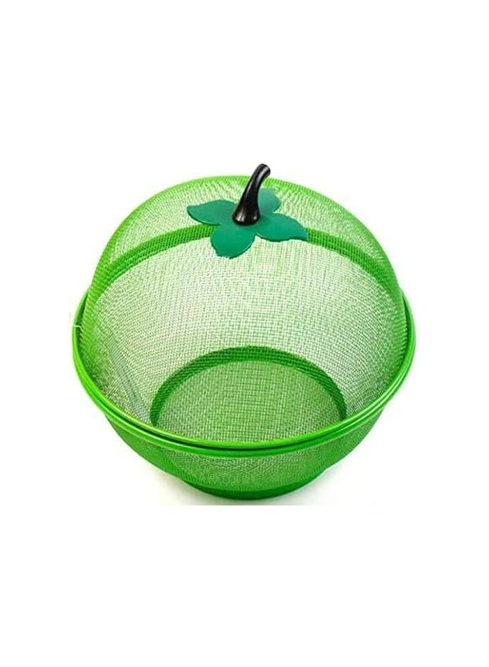 Mesh Fruit Basket Apple Shaped Metal Wire Mesh Holder Covered Fruit Bowl for Kitchen Counter Fruits Storage Drain Basket Strainers for Fruits and Vegetables Collection Basket for Fruits and Vegetables  - Image 5
