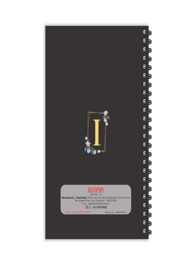 ESCAPER I Letter Notebook, Ruled - A5 I Initial Notebook, I Alphabet Notebook, Diary Notepad, Diary for Office, Diary for Gift, Diary for Men, Diary for Women - Image 2