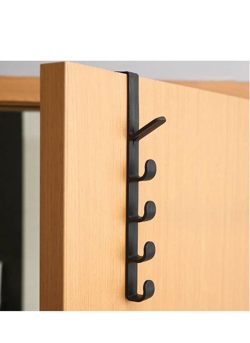 Long Row Hooks Behind Door Bearing Capacity 10 kg Vertical Five-Link Hooks Nail Free Hooks Behind Door Wall Mounted Shelf Storage Hanger Multi Function Door Rear Storage Hooks (Black) - pzsku/Z821D2AD6A1845DFF9ED0Z/45/_/1694084368/a647dfa2-b00f-4428-b93a-43f7e1a353fd