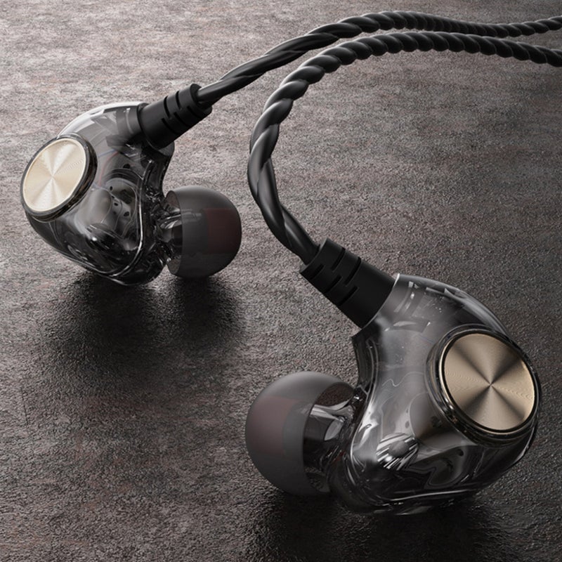 K1 Wired Headphones 3.5mm Hybrid HiFi Earphone Stereo Music Deep Bass Noise Canceling Earphone - Image 2