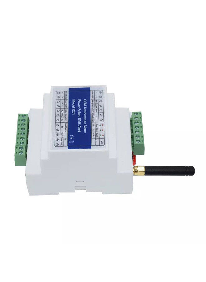 Generic - GSM Remote Relay Switch Access Controller T201 GSM Temperature Alarm 2G/3G/4G Power Status Monitoring Power Failure SMS Alarm 2 Relay Output Temperature Sensor - Image 1
