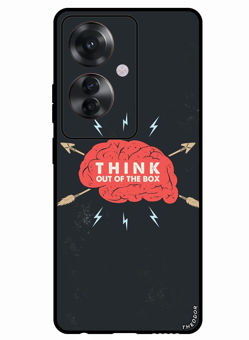 Theodor Protective Case Anti Scratch Shock Proof Bumper Cover For Oppo Reno 11F Think out of the box (2) - Image 1