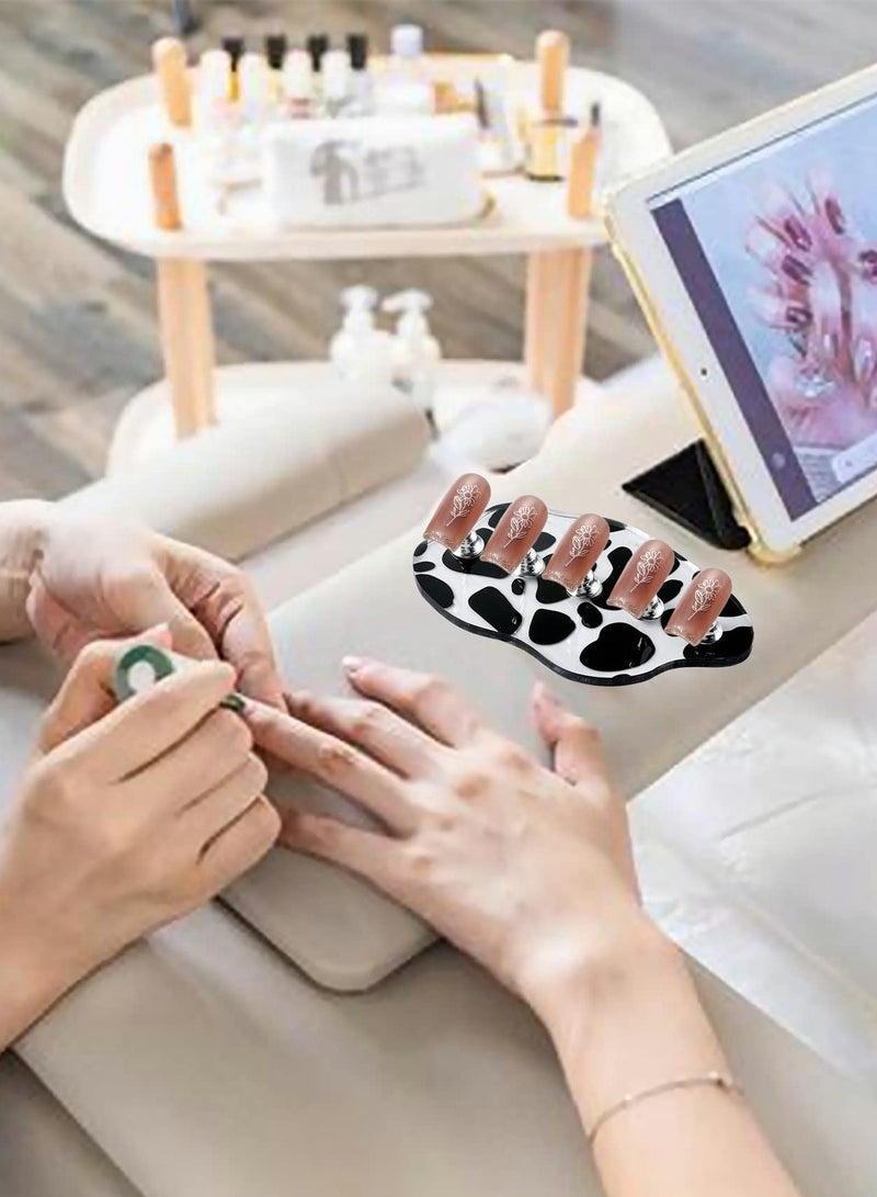 Excefore Acrylic Nail Stands 2Set, Nail Holder, for Painting Nail Durable Alloy Nail Holder Nail, Display Stand, Nail Practice Nail Tip Stand, Highly Magnetic Nail Art Tools DIY for Homes and Salons - Image 5
