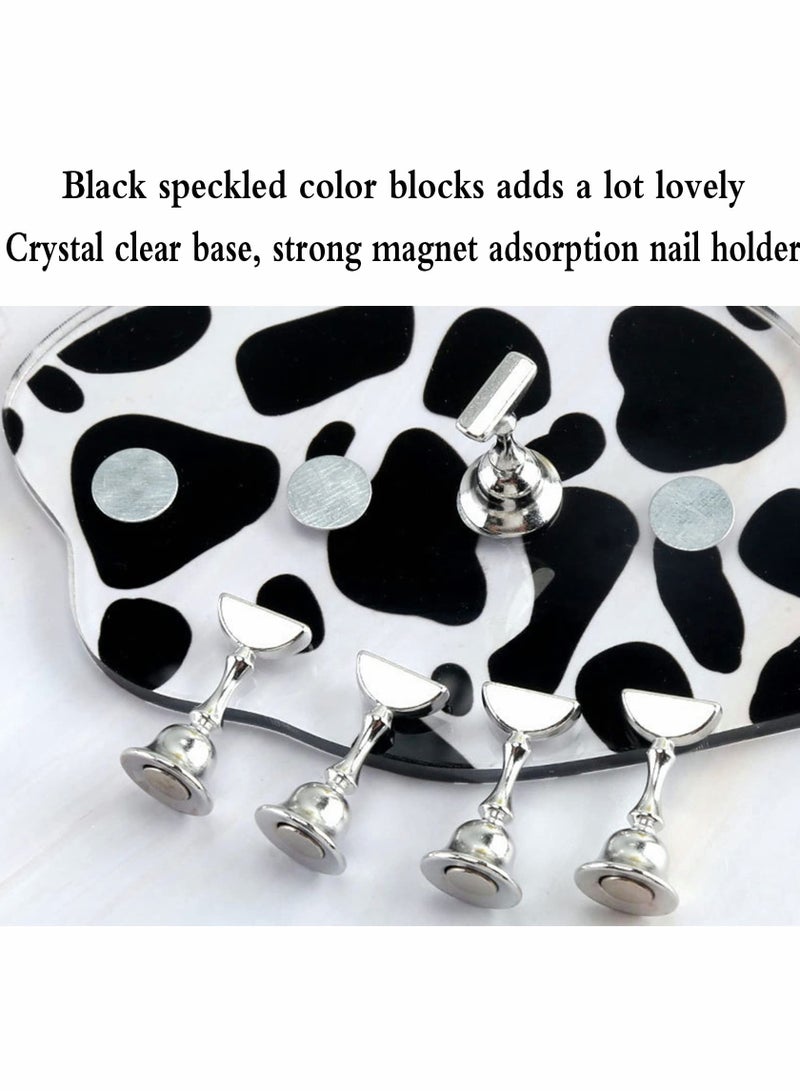Excefore Acrylic Nail Stands 2Set, Nail Holder, for Painting Nail Durable Alloy Nail Holder Nail, Display Stand, Nail Practice Nail Tip Stand, Highly Magnetic Nail Art Tools DIY for Homes and Salons - Image 3