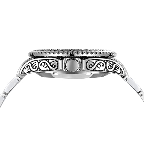 FORSINING ساعة فورسينغ للرجال بتصميم هيكل عظمي، ساعة أوتوماتيكية للرجال بمرحلة القمر، ساعة معصم ذاتية التعبئة (فضي) - Image 4