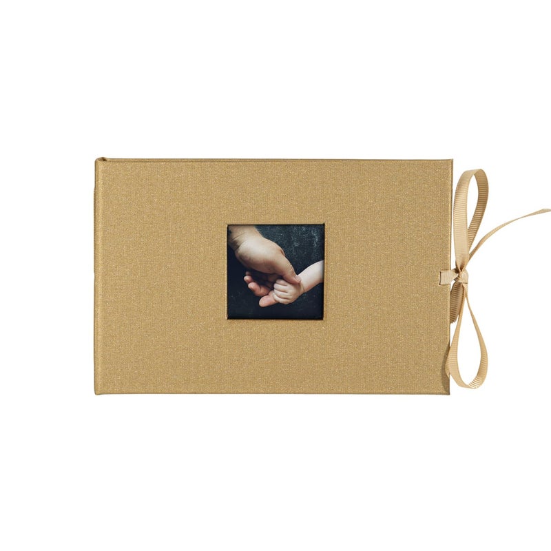 Kolo Noci Small 4x6 Photo Album Holds 24 Photos Ideal for Weddings and Baby Books Gold