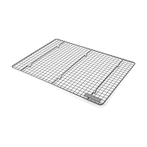 KitchenAid Nonstick Aluminized Steel Cooling Rack Dishwasher Safe Contour Silver 13x18 Inch - Image 1