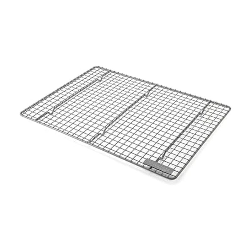 KitchenAid Nonstick Aluminized Steel Cooling Rack Dishwasher Safe Contour Silver 13x18 Inch - Image 2