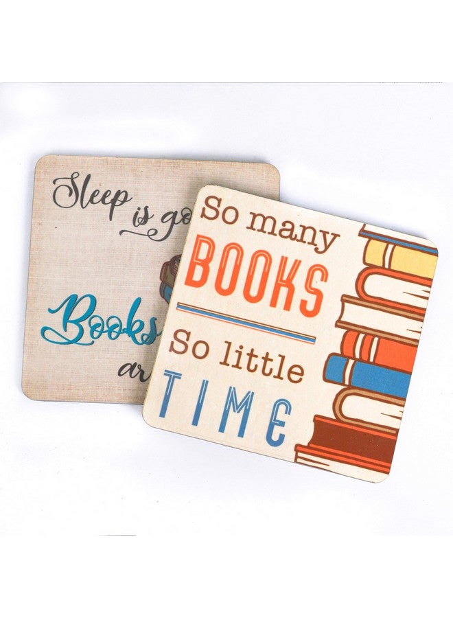 Inside Out Innovative Designs Book Lover Coasters Set of 2 - Image 2