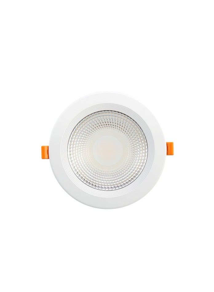 Vmax COB LED Downlights Ceiling White Light 6500K 30W 2700LM, AC 220-240V, Cut Φ200mm, IP44 Ultra Slim LED Recessed Ceiling Lights for Bathroom Bedroom Kitchen Living Room, Not Dimmable - Image 1
