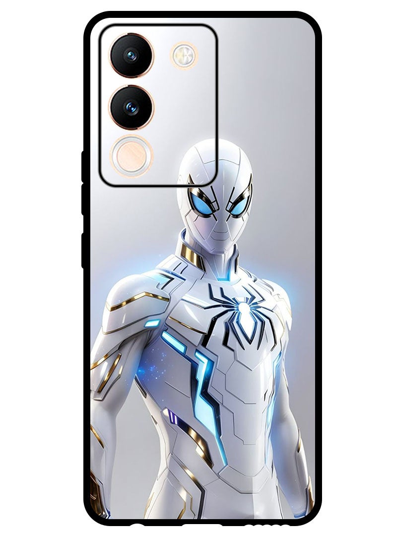 Theodor غطاء واقي مضاد للخدش ومقاوم للصدمات لجهاز Vivo V29e سبايدر مان الأبيض - Image 1