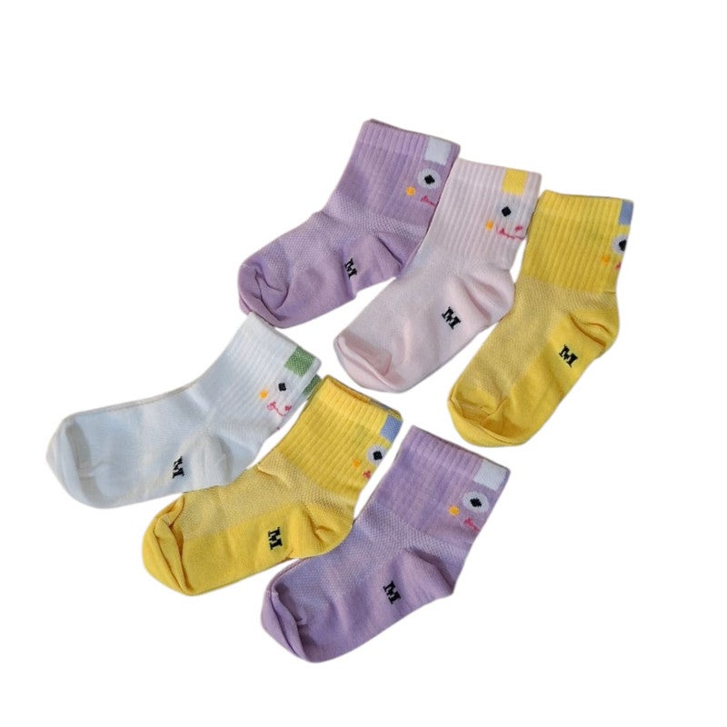 شراب اطفال مجموعه شرابات للأطفال من عمر 5 سنوات إلى 10 سنوات ( مجموعه من 6 ازواج )، متوفر بألوان مميزه