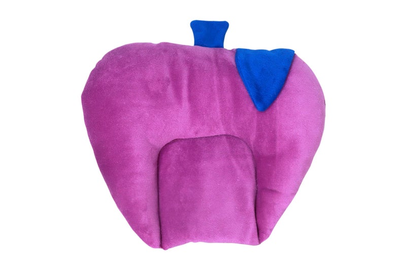 Kidswear Baby's Rai Head Pillow with Mustard Seeds (Apple Shape Pillow) (0-6 Month)_Purple  - Image 1