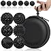 PARTY TONIGHT Silicone Magnetic Balls Fidget Toys for Adults Teens 6PCS Stress Balls Fidget Toy Quiet Magnet Desk Fidgets with Textured ADHD Anxiety Relief Items Fun Stocking Suffers Gifts Black - Image 2