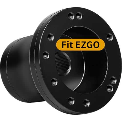 MOSNAI EZGO Steering Wheel Adapter Hub for EZGO TXT/RXV/Marathon/Medalist Golf Carts with 5-6 Holes Golf Cart Steering Wheel - Image 1