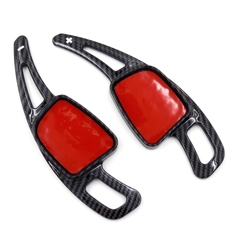 GZYF Steering Wheel Shift Paddle Shifter Extensions for Audi A3S3SQ7 20172020 A5S5Q5 20182021 Q2Q7 20172021 Carbon Fiber Black The shape must be The same as The car paddle
