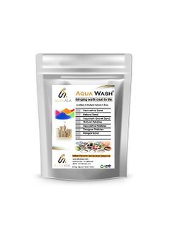 Aqua Wash Aqua Wash Silica Asias Decorative Sand Multicolor Fine Size Sand Colored Sand for Leisure Creation Indoor Outdoor Theme Fun Play 500600 400gm Yellow  - Image 3