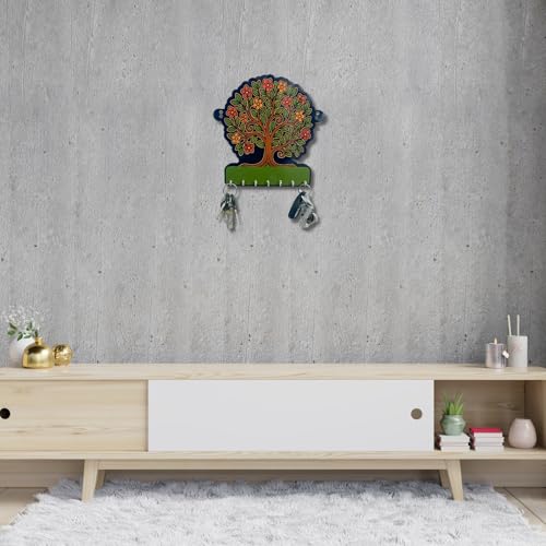 Maefele Tree of Life Wooden Key Holder – Lightweight Wall Hanging Organizer for Home & Office | Decorative Modern Art for Bedroom, Living Room, Guest Room & Dining Area - Image 5