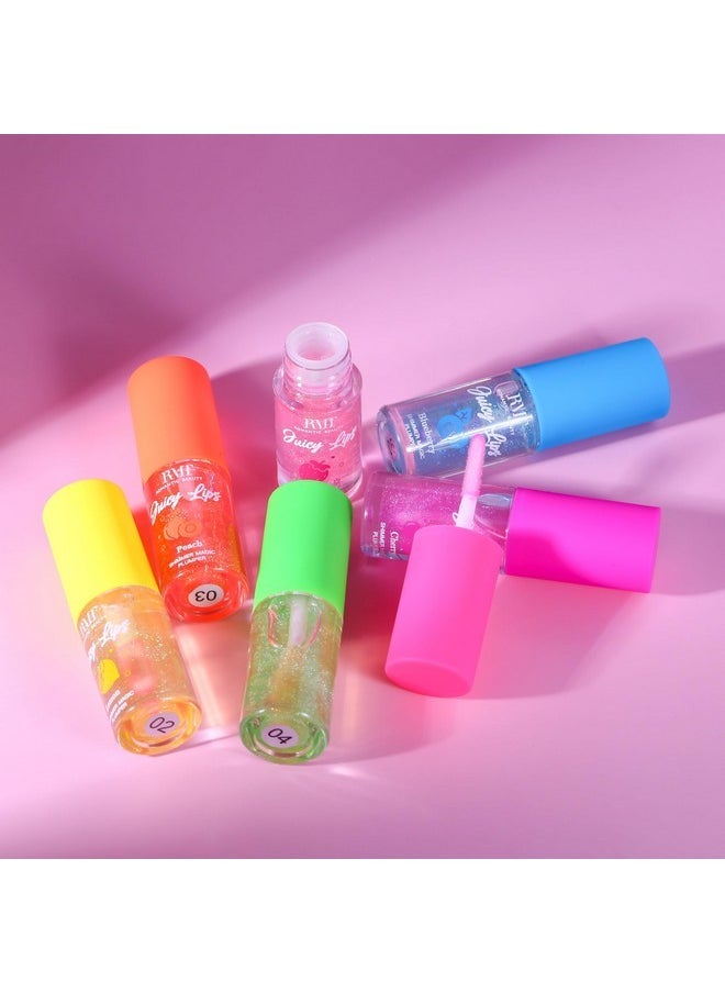 Glam Lux Glam Lux Juicy Lips Shimmer Magic Plumper, 6pc Assorted Colors, Lip Plumping Shimmer Gloss, Long Lasting Moisturizing, Luscious Shimmering Lips Instantly  - Image 5