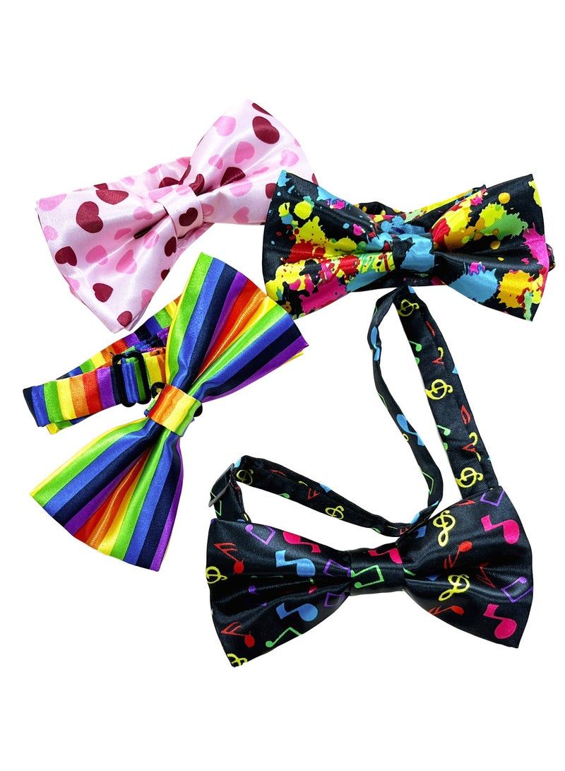 Printed bow tie Colorful black and white bow cartoon adult trendy bow tie show party accessories - Image 3