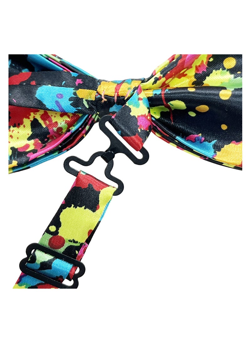 Printed bow tie Colorful black and white bow cartoon adult trendy bow tie show party accessories - Image 4