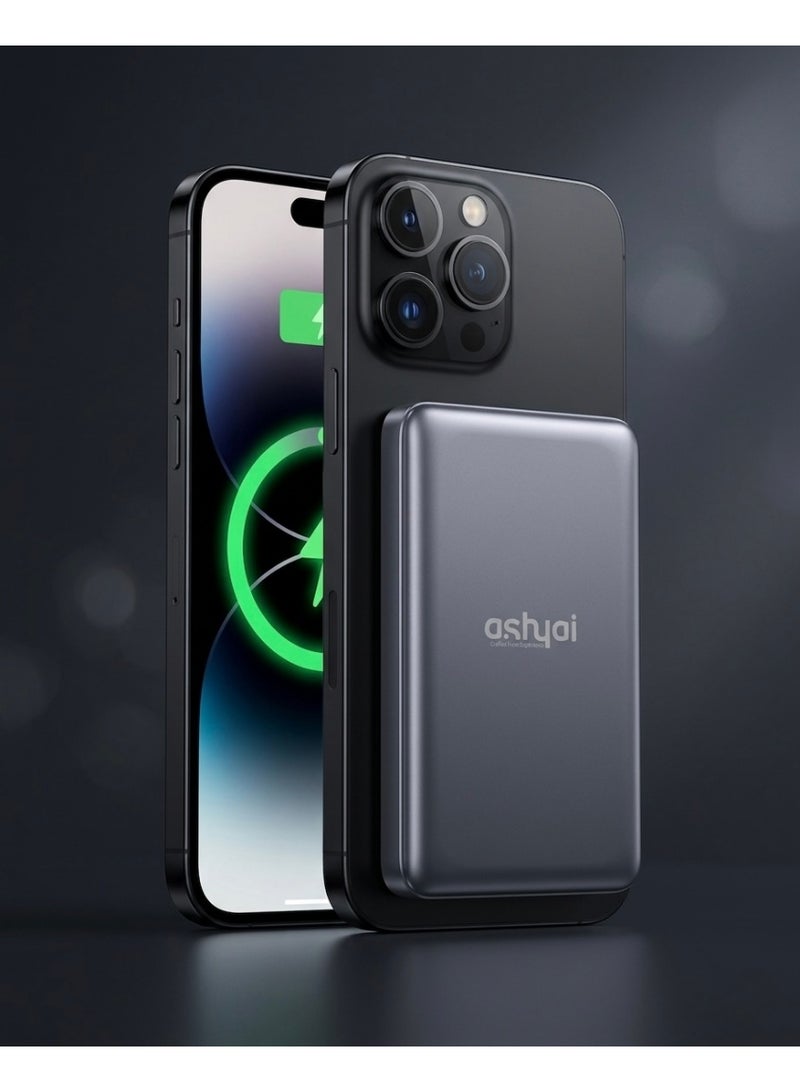 Ashyai 20W 10000mAh Magnetic Utra-Thin Wireless Powerbank - Image 1