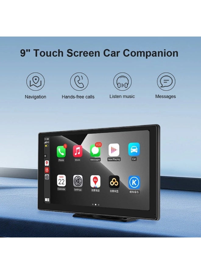 9 inch car screen with rear camera, easy to install and remove, no need to remove the decoration - Image 4