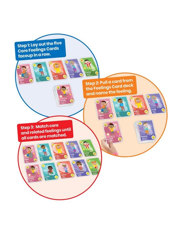 hand2mind Express Your Feelings Playing Cards Social Emotional Learning Activities Calm Down Corner Play Therapy Toys For Counselors Preschool Card Games Feelings Flash Cards For Toddlers - Image 3