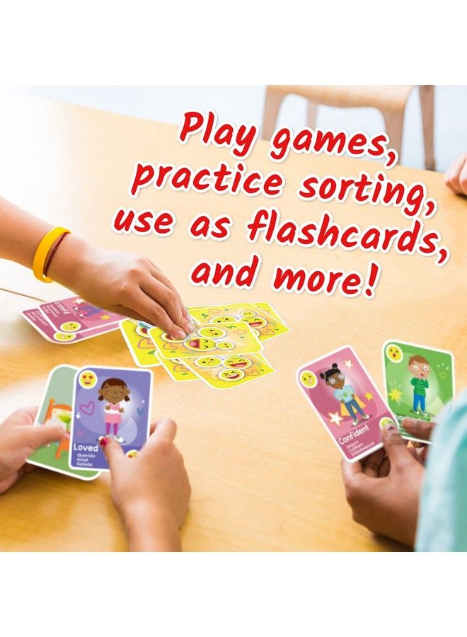 hand2mind Express Your Feelings Playing Cards Social Emotional Learning Activities Calm Down Corner Play Therapy Toys For Counselors Preschool Card Games Feelings Flash Cards For Toddlers - Image 4