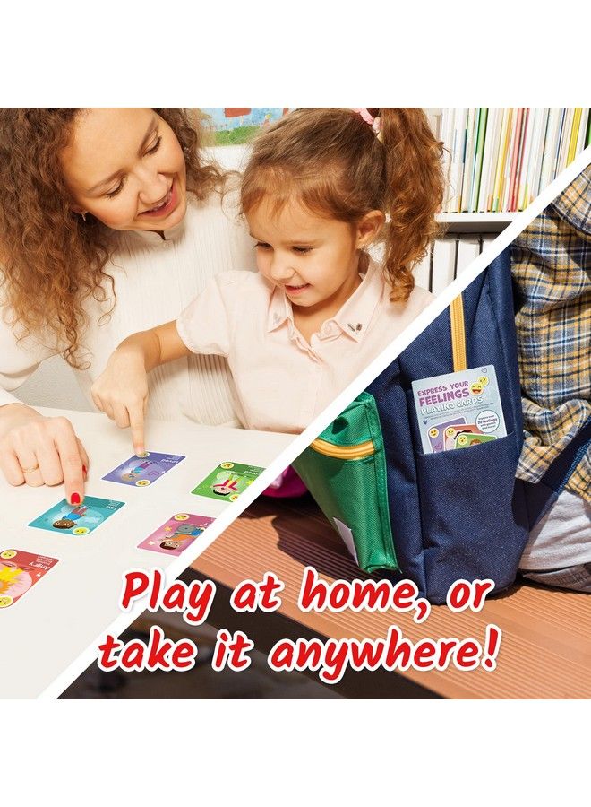 hand2mind Express Your Feelings Playing Cards Social Emotional Learning Activities Calm Down Corner Play Therapy Toys For Counselors Preschool Card Games Feelings Flash Cards For Toddlers - Image 5