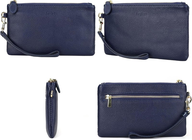 befen Genuine Leather Wristlet Clutch RFID Blocking Bag Cell Phone Wallet Purse Wristlet Wallet Purses and Handbags for Women - Image 5