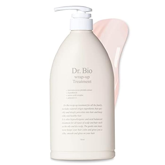Dr.Bio Dr. Bio Wrap-Up Treatment (25.36oz/750ml)| Damaged Hair Repair Treatment, Moisturizing Protein Conditioner for Volume with Probiotics & Amino Acid, Sensitive Scalp Relief, Korean Hair Care, Vegan - Image 1