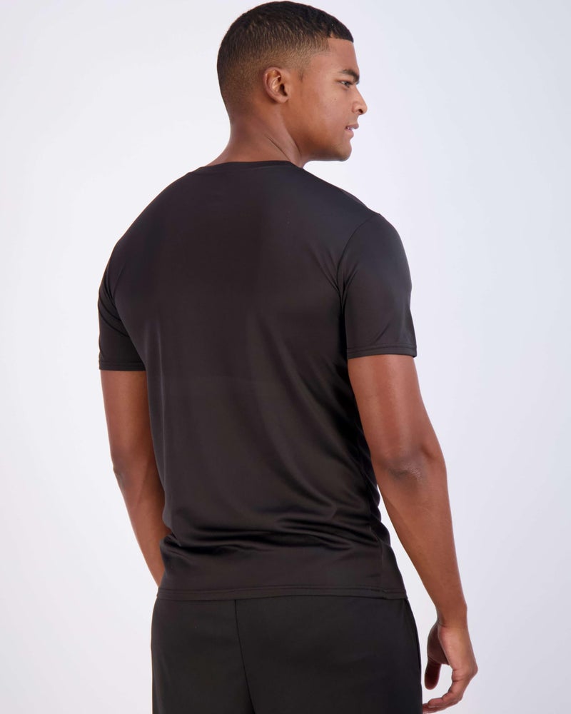 REALESSENTIALS Real Essentials 5 Pack: Men's Mesh Short Sleeve V-Neck T-Shirt | Athletic Dry Fit V Neck Workout Shirt- Set 8, L - Image 5